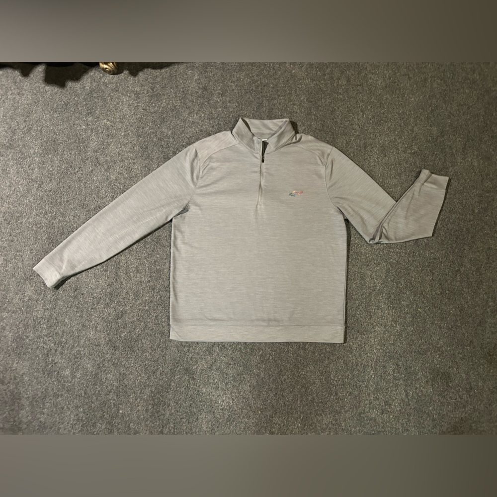 Greg Norman Collection Gray Long Sleeve 1/2 zip pullover